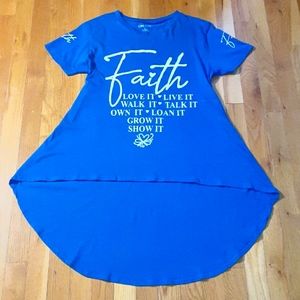 Faith T. Shirt. Size Large.